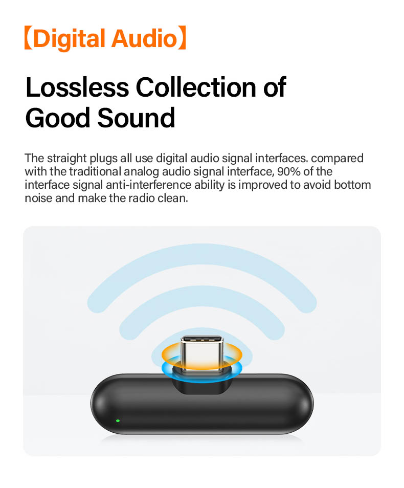 AI Noise-Canceling Lapel Mic Pro - 48KHz/24Bit & 200m Wireless for Professionals